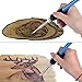 Uolor 45 Pcs Wood Burning Kit, Pyrography Wood Burner Set with Adjustable Temperature Woodburning Pen, Embossing/Carving/Soldering Tips, 4 Stencils, 2 Pencils, Stand and Carrying Case