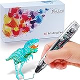 3D Printing Pen 4.0 Version - Non-Toxic - Won't clog - One Button Operation Comes w/ 4 Drawing Templates +3 PLA Filament +1 Small Shovel + 1 Transparent Sheet