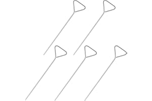 TOBBOMEY 5pcs Stainless Steel Cell Spreaders Triangle Laboratory Scraper Set for Wide Spreading and Cell