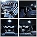 Aaron Cool White Interior Lighting LED Kit for 2006-2012 Honda Civic (Map x2/Dome x1/Trunk x1/license Plate x2)