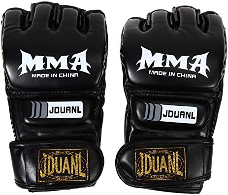 Domybest MMA Muay Thai Gym Punching Bag Half Mitt Train Sparring Kiing Gloves