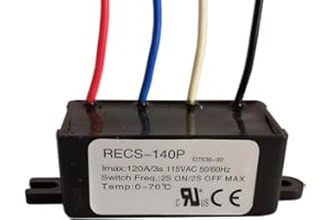 DINGTAIMEI Intelligent Electronic Centrifugal Switch Oil Pump Motor Capacitor Starter for Air Compressor Centrifugal Switch Woodworking Machinery 115VAC 220VAC 30A 60A 120A (RECS-140P (120A-115V))