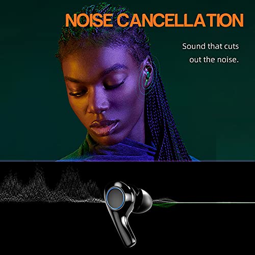 FIYAPOO Bluetooth Kopfhörer, Wireless Earbuds mit CVC 8.0 Geräuschisolierung für kristallklares Klangprofil, 40 Stunden Akkulaufzeit, IPX7 Wasserschutzklasse, für Arbeit und unterwegs