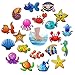 Non-Slip Bathtub Stickers, 20 Set Sea Creatures Anti Slip Decals Adhesive Appliques for Baby Bath Tub
