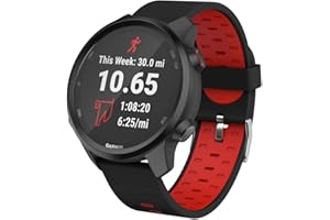 ISABAKE Watch Band for Garmin Vivoactive 3/3 Music/Forerunner 245/245 Music/645/645 Music/Venu Sq/Vivomove HR,20mm Soft Silicone Replacement Strap for Garmin Smart Watch Accessories