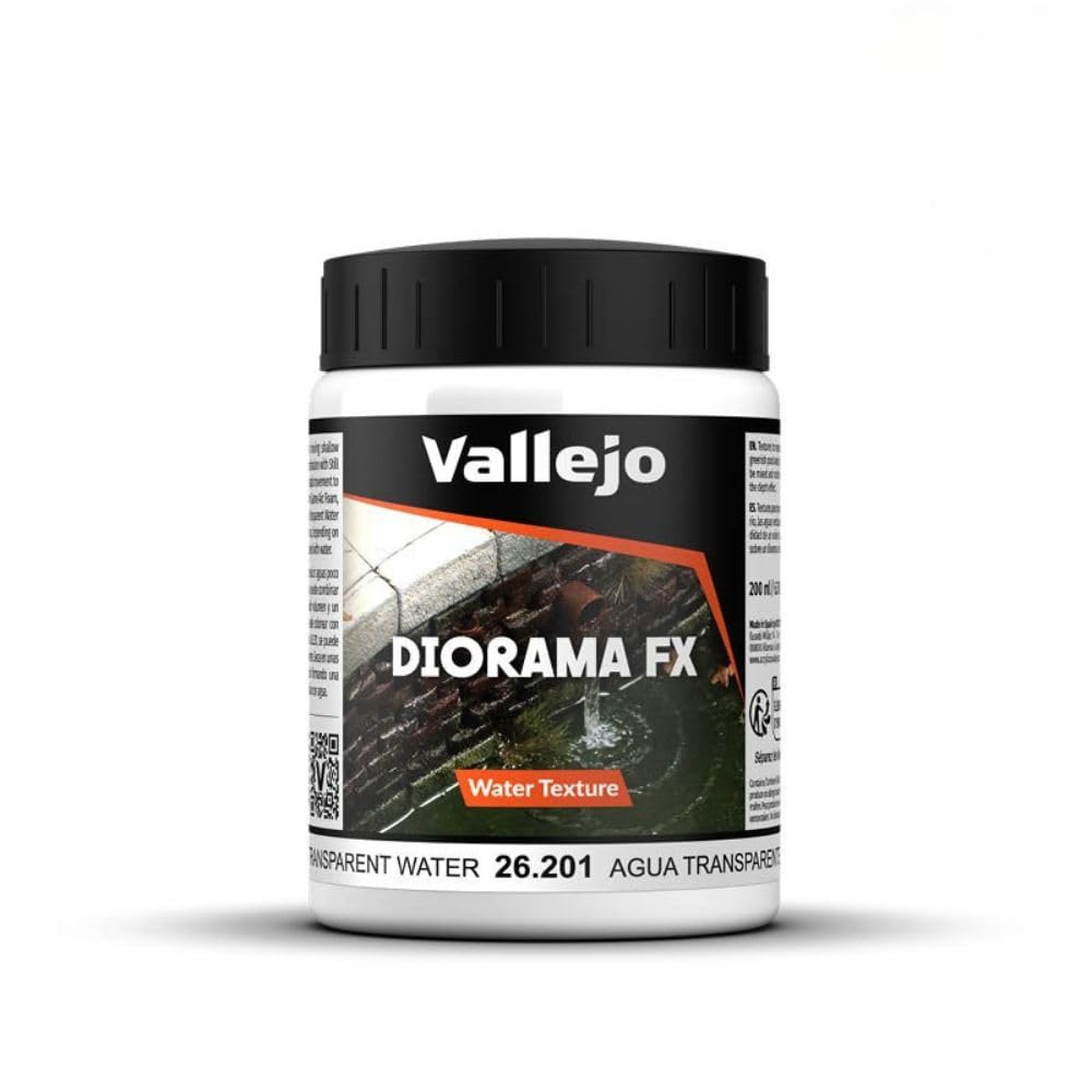 Vallejo Diorama FX Acrylic Paint, 200 ml for Realistic Terrain Textures, Water, Snow, Mud Effects for Model Making and Dioramas