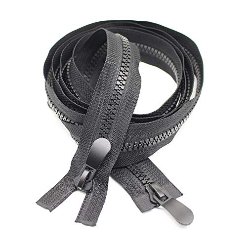 YaHoGa 8 78 Inch Two Way Separating Zipper Large Plastic Zippers for