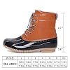 Chenghe-Womens-Winter-Duck-Boots-Waterproof-Lace-Up-Two-Tone-Rain-Duck-Boots