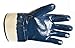 Better Grip BG105NITRILE-12 Heavy Duty Premium Nitrile Rubber Fully Coated Gloves with Safety Cuffs, Smooth, Blue, Chemical Resistant, Large (12 Pair)
