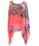 Women Batwing Sleeve Stretchy Pullover Tunic Dress Tops