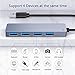 VANMASS Aluminum USB C Hub HDMI, 4 in 1 USB C Adapter, Type C to 4K HDMI Port, 60W Power Delivery, USB 3.0 Ports Compatible with MacBook, MacBook Pro/Mini, iMac, Surface, XPS and Others, Dark Gray