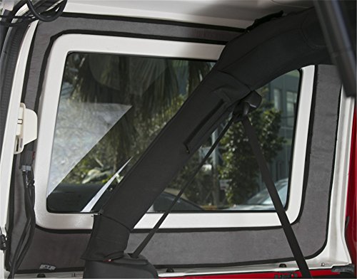 YOCTM for Jeep Wrangler JK Headliner Hardtop Insulation 4 Door 2012-2017 Rear Window and Ceiling Roof Heat Insulation Cotton Kit Car Styling Accessories (Gray) - Thumbnail 7