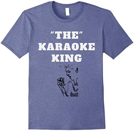 Mens Doozie Dayz: "The" Karaoke King T-Shirt 3XL Heather Blue