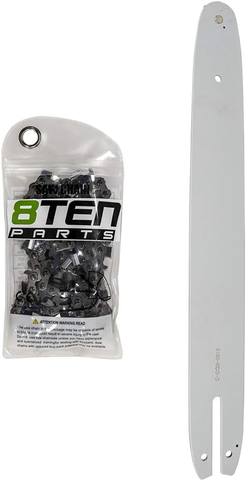 8TEN 16 inch Chainsaw Guide Bar and Chain .050 3/8LP 55DL for Stihl MS 170 HT 70 100 55 3005 000 4813 3613 005 0055 S55