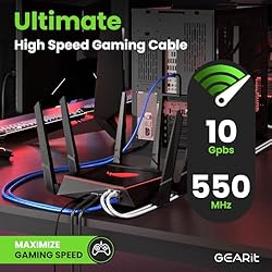 GEARit Cat 6 Ethernet Cable (1-Pack 10 Feet) Cat6