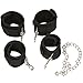 JINL Fetish Neck Collar To Hand Ankle Cuffs Restraints BDSM Nylon Bondage Kit With Ball Slave Gag Adult Game Sex Products For Couples-Black