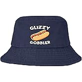 Funny hot Dog glizzy Gobble Hat Bucket Hats Funny Bucket Hats Flodable Men Hats Basketball Accessories for Beach