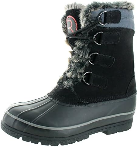 Moda Essentials Revenant-6 Mens Winter Snow Boots Rubber Black Size 12