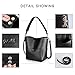 Hobo Shoulder Handbags For Women,Crossbody Large Capacity Tote Ladies Bucket Purse Bag