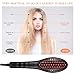 Hair Straightener Brush, RIOFLY Ionic Hair Straightener Brush for Women, Hair Straightener Heat Brush with Anti-Scald Feature and Auto-Off Function, Frizz-Free Hair Care Silky Straight Heated Combthumb 1