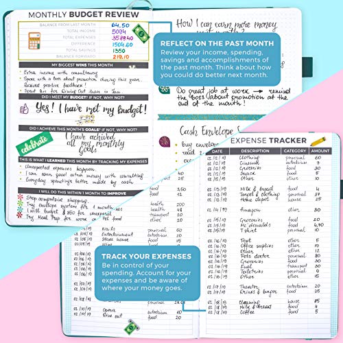 Clever Fox Budget Planner - Expense Tracker Notebook. Monthly Budgeting Journal, Finance Planner & Accounts Book to Take Control of Your Money. Undated - Start Anytime. A5 Size Mint Green Hardcover