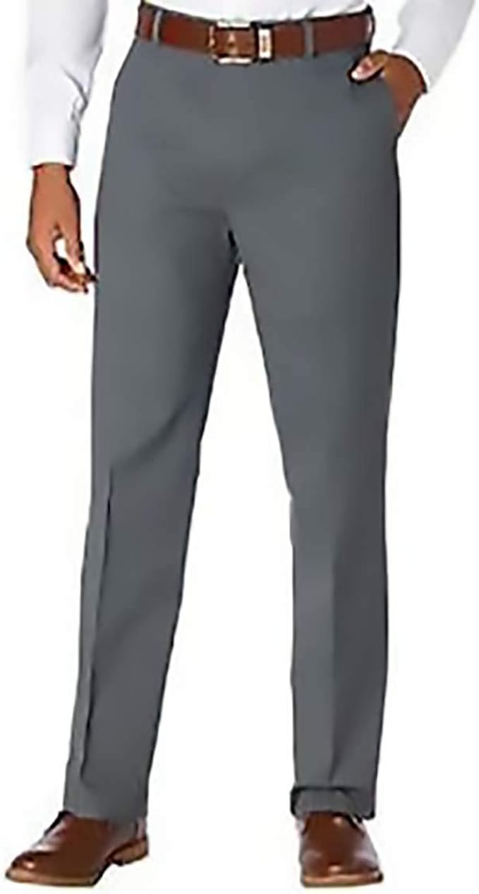 Kirkland Signature Men's NonIron Comfort Pant (Grey, 42 x 39) at Amazon Men’s Clothing store