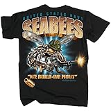 Black Ink Men's SeaBees We Build We Fight