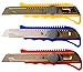 Pro Quality Utility Knife Box Cutter Set (3 Pack) - Heavy Duty Industrial Strength Cutters - Retractable Razor Blades