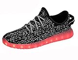 JustCreat 7 Colors LED Luminous Unisex Sneakers Men & Women USB Charging Light Colorful Glowing Leisure Shoes Sprot Shoes