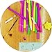 BUOP 24-Count [12+12] Bouquet of Daffodil Assorted Color Flower Pen; Novelty Design Flower Arrangement Style Extra Fine Gel Pens of Grass and Daffodil