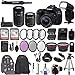 Canon EOS 80D DSLR Camera with EF-S 18-55mm f/3.5-5.6 is STM Lens + EF-S 55-250mm f/4-5.6 is STM Lens + 2Pcs 32GB Sandisk SD Memory + Universal Flash + Battery Grip + Filter & Macro Kits + More