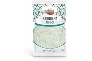Handi Sabudana (Tapioca/Sago) Pearls 7oz (200g) - All Natural | Vegan | No Colors | NON-GMO | Kosher