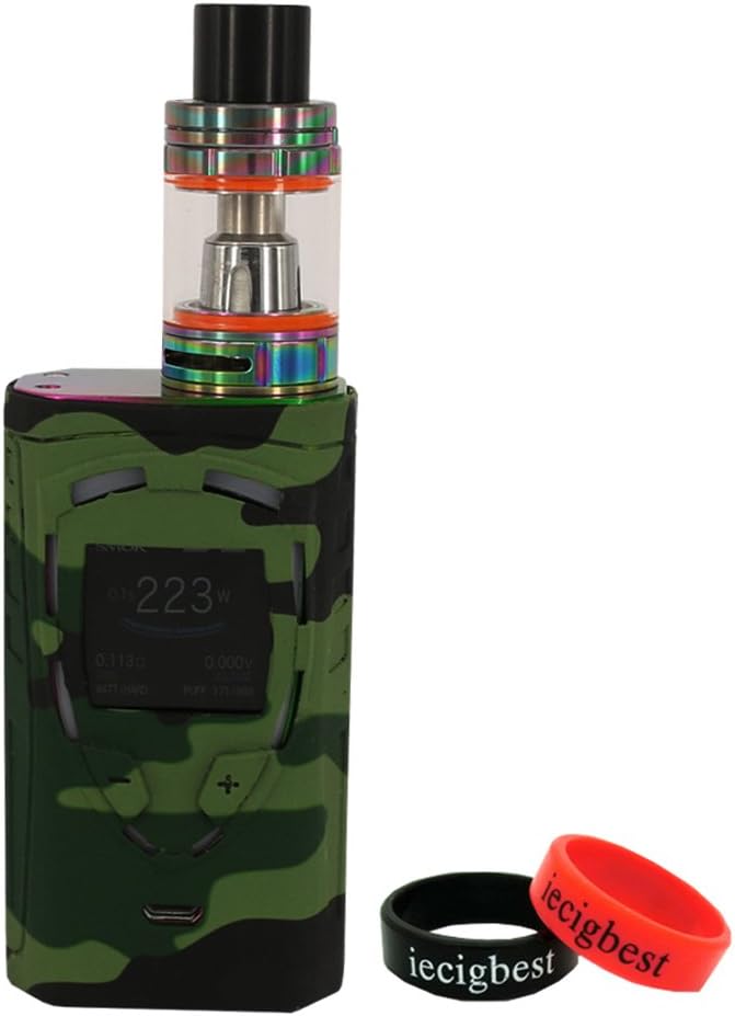 Smok ProColor 225W Silicone Protective Wrap Skin Silicone Case Sleeve Cover For Smok ProColor 225W Mod Kit (Camouflage Green)