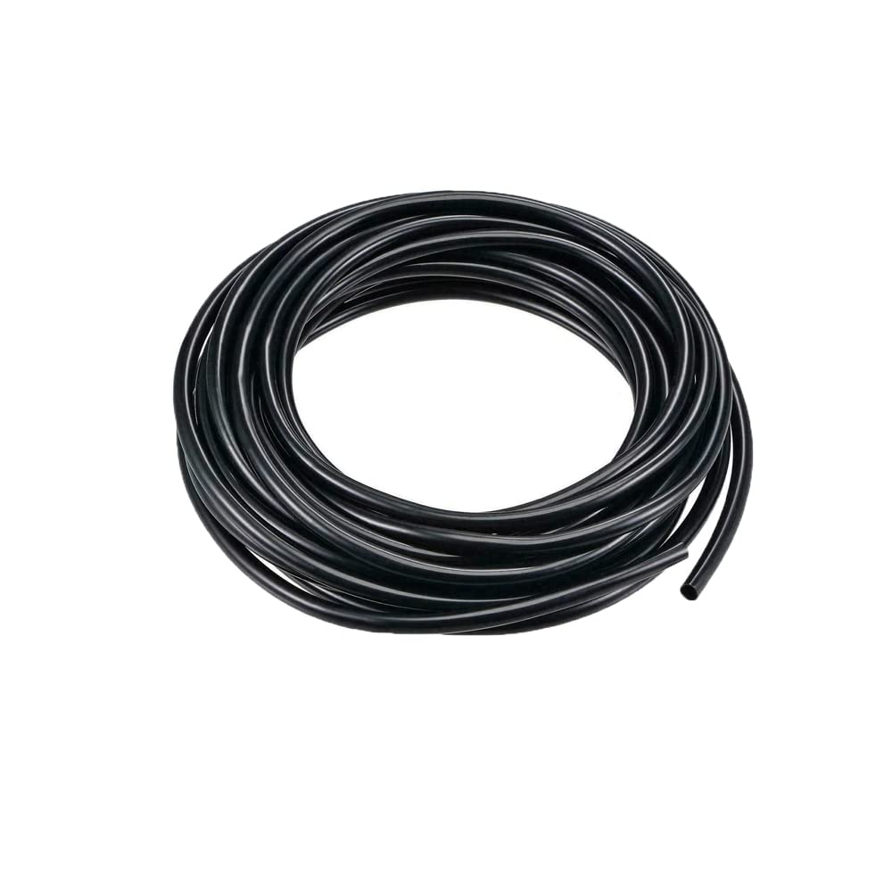 KafTon PVC Sleeving Electrical Wire Cable Earth Green and Yellow Blue Brown Black (6mm, Black)