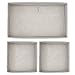 mDesign Fabric Dresser Drawer and Closet Storage Organizer Bin for Bedroom - Holds Lingerie, Bras, Socks, Leggings, Clothes, Purses, Scarves, Spira Collection, Set of 3, 4 Pack, Taupe/Natural Chevron