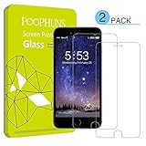 iPhone 7 Screen Protector, POOPHUNS 2-pack Tempered Glass Screen Protector for iPhone 7 (4.7''), 9H Scratch Screen Protector, High Definition, 3D Touch Compatible, Easy Installation