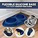 Bonza Cat or Small Dog Bowls with Spill-Proof Mat,12 oz Stainless Steel Feeding Dishes