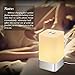 Wake Up Light Alarm Clock,GLIME Sunrise Simulation LED Bedside Lamp Clocks for Bedroom Touch Sensor Night Light with 7 Changing Colors 5 Natural Sounds 3 Brightness USB Rechargeable Reading Lamps