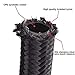 theBlueStone -4AN -6AN -8AN -10AN Braided Fuel Line Hose 20FT -8AN Nylon Braided for 1/2