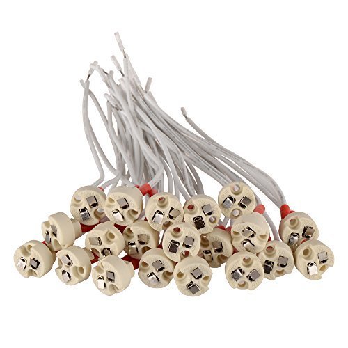 Onite 20 PCS MR16 MR11 Lamp Socket, Holder Common to: Miniature Bi-Pin Base, G4, G6.35, GY6.35, GX5.3 MR16, GZ4 MR11 Lamp Female Base Socket