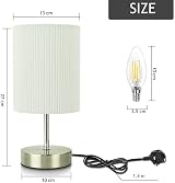 HSLighting Bedside Lamps 2 Pack Touch Control 3 Way Dimmable LED Desk Lamp view 4