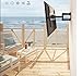 Mount Plus MP-LPA36-443W Outdoor Full Motion Swivel Weatherproof Tilt TV Wall Mount for Most 32”~70” TVs Perfect Solution for Outdoor TV (Max VESA 400x400)
