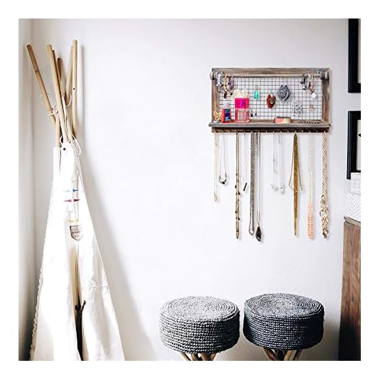 Rustic-Jewelry-Organizer-with-Bracelet-Rod-Wall-Mounted-l-Wooden-Wall-Mount-Holder-for-Earrings-Necklaces-Bracelets-and-Many-Other-Accessories-SoCal-Buttercup Rustic-Jewelry-Organizer-with-Bracelet-Rod-Wall-Mounted-l-Wooden-Wall-Mount-Holder-for-Earrings-Necklaces-Bracelets-and-Many-Other-Accessories-SoCal-Buttercup
