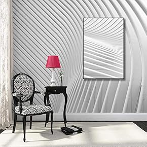 Framed Canvas Wall Art for Living Room, Bedroom Geometric Abstract Lines Canvas Prints for Home Decoration Ready to Hang - 16x24 inches