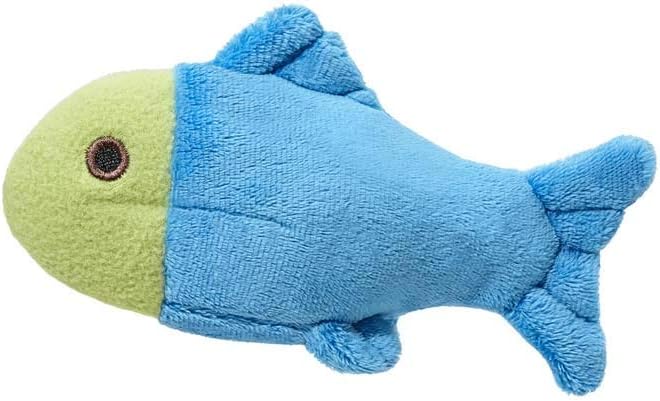 Fluff & Tuff Molly The Fish Plush Dog Toy, Blue