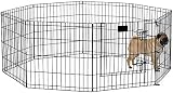 MidWest Homes for Pets Folding Metal Dog Exercise Pen 61cm Tall 1.5m Space view 3