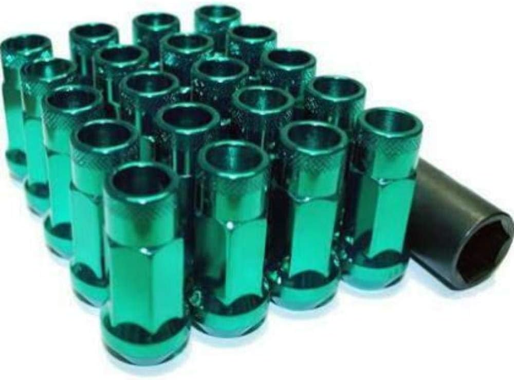 Muteki 32906G SR48 Extended Racing Lug Nuts M12x1.5mm Green 20pcs