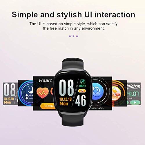 Fitness Tracker Watch, Heart Rate Blood Pressure Oxygen Monitor Watch, Waterproof Health Exercise Activity Tracker with Step Calorie Counter, Sports Business Watch Gifts for Women Men - Thumbnail 4