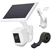 2-in-1 Wall Mount for Cameras and Solar Panels,Mount Compatible with Ring,Blink,Eufy,Arlo,Wyze,Solar Panel and Cam, with Ring Stick Up Cam/Spotlight Cam/Plus/Pro(Battery),Adjustable Angle - White