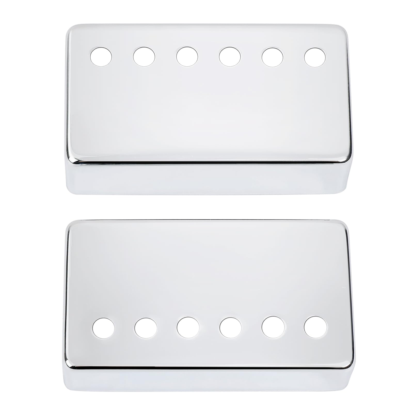 Banworks Metal Humbucker Covers Electric Guitar Pickup Covers 52mm (2-3/64") Bridge Humbucker Pickup Covers For Electric Guitar Pack of 2 JT/SYQG-03 Chrome